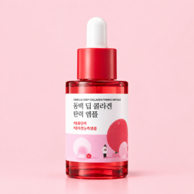 Концентрована сироватка з колагеном ROUND LAB Camellia Deep Collagen Firming Ampoule, 30 мл