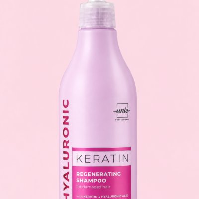 Шампунь для пошкодженого волосся Unic Hyaluronic Keratin Regenerating Shampoo 500 ml