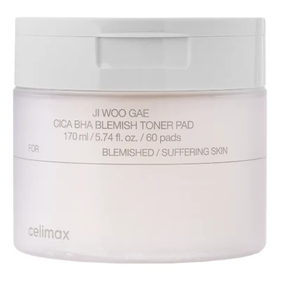 Celimax - Ji.Woo.Gae BHA Blemish Toner Pad - Пілінг-диски для обличчя - 60шт.