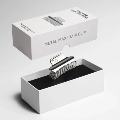 Металева заколка для волосся Sisters Aroma Silver Maxi