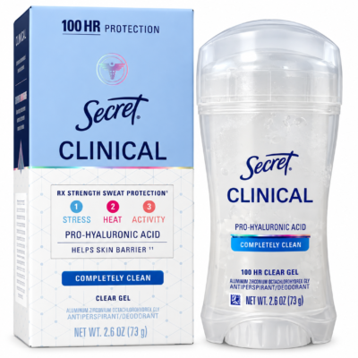 Дезодорант-антиперспірант гелевий Secret Clinical Clear Gel Completely Clean 100 Hr 73 g