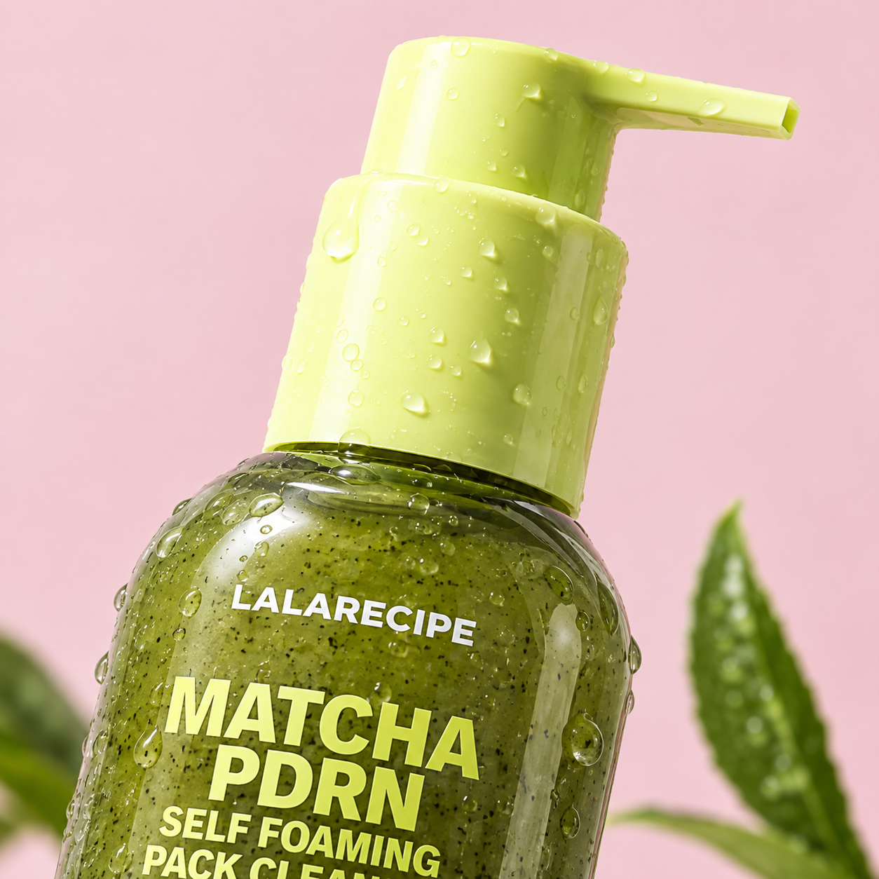 Пінка для вмивання з Матчею LALARECIPE Matcha PDRN self foaming pack cleaner 200ml
