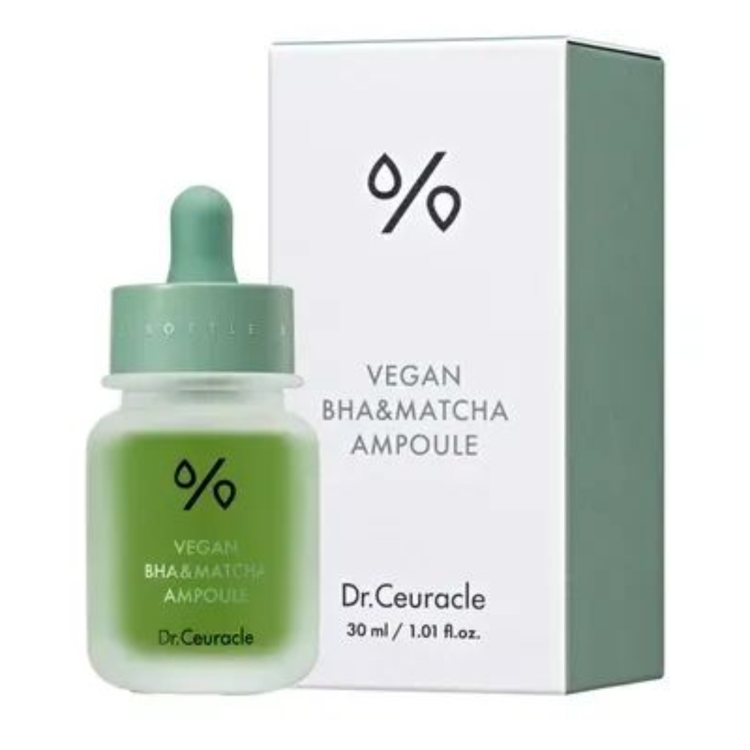 Ампульна сироватка з BHA кислотою та екстрактом матча Dr.Ceuracle Vegan BHA&Matcha Ampoule 30 ml