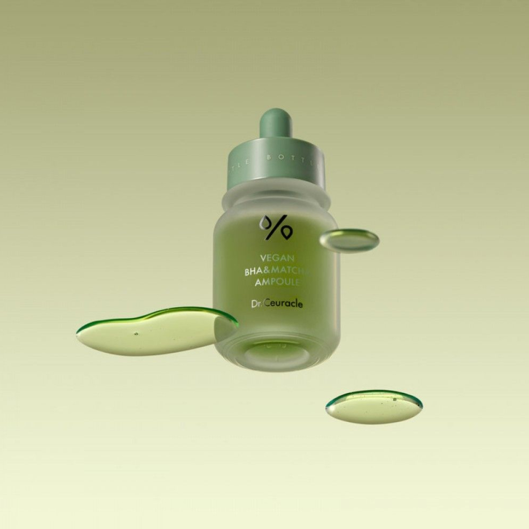 Ампульна сироватка з BHA кислотою та екстрактом матча Dr.Ceuracle Vegan BHA&Matcha Ampoule 30 ml