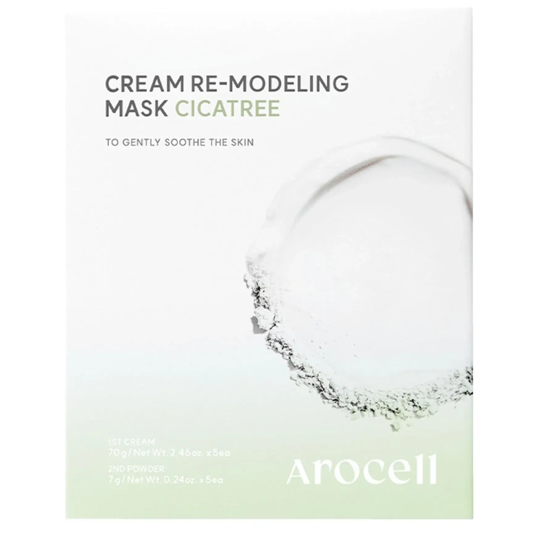 Заспокійлива альгінатна маска з центелою та чайним деревом Arocell Cream Remodeling Mask Cicatree
