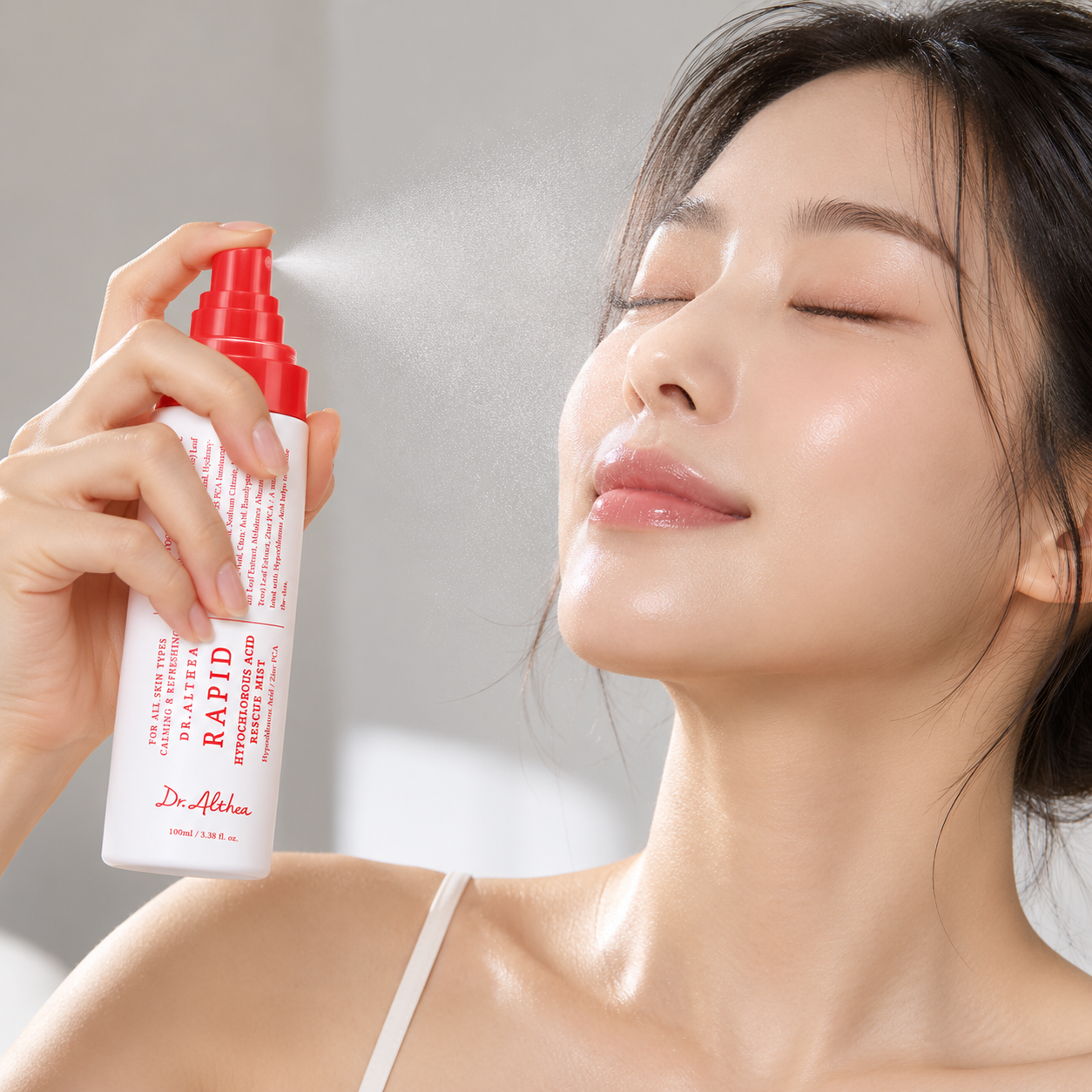 Заспокійливий міст для обличчя з гіпохлоридною кислотою Dr.Althea Rapid Hypochlorous Acid Rescue Mist 100 мл