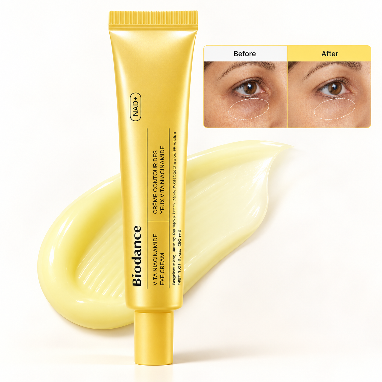 Крем для шкіри навколо очей із ніацинамідом Biodance Vita Niacinamide Eye Cream, 30ml