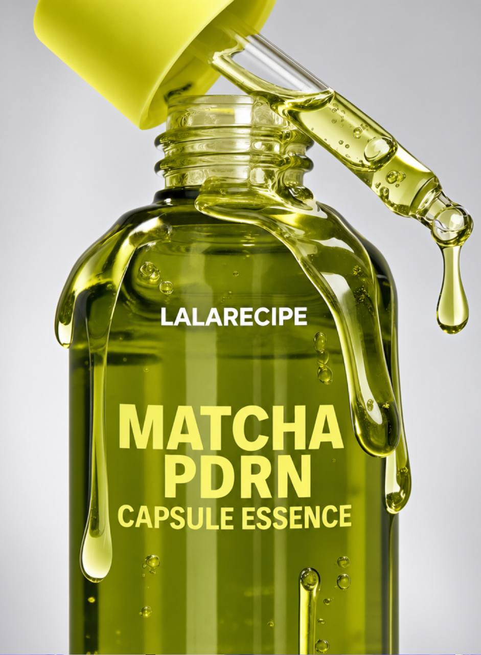 Заспокійлива капсульна есенція-сироватка з Матчею LALARECIPE Matcha PDRN Capsule essense 30ml