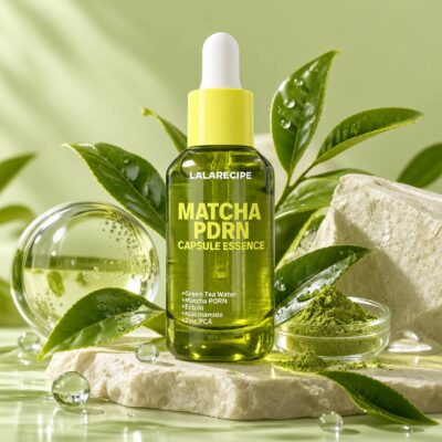 Заспокійлива капсульна есенція-сироватка з Матчею LALARECIPE Matcha PDRN Capsule essense 30ml